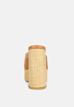 SHURI Open Toe High Block Heel Sandals In Tan 13 SHURI Open Toe High Block Heel Sandals In Tan -Her Shoe World OpenToeHighBlockHeelSandals RCSH4213 tan 2