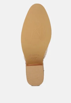 PALMA Natural Stacked Heel Mules 14 PALMA Natural Stacked Heel Mules -Her Shoe World PALMANaturalStackedHeelMules RCSH1867 Natural 13