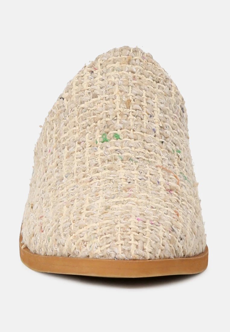 PALMA Natural Stacked Heel Mules 5 PALMA Natural Stacked Heel Mules - Image 3