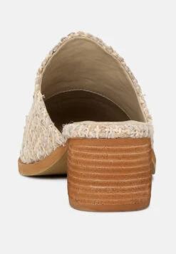 PALMA Natural Stacked Heel Mules 13 PALMA Natural Stacked Heel Mules -Her Shoe World PALMANaturalStackedHeelMules RCSH1867 Natural 6