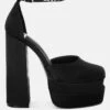 MARTINI Black Sky High Platform Sandals -Her Shoe World RCSH3150BLACK 2