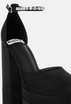 MARTINI Black Sky High Platform Sandals -Her Shoe World RCSH3150BLACK 4