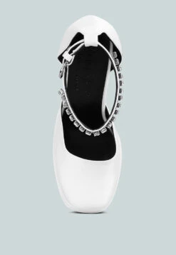 MARTINI White Sky High Platform Sandals 16 MARTINI White Sky High Platform Sandals -Her Shoe World RCSH3150White 3