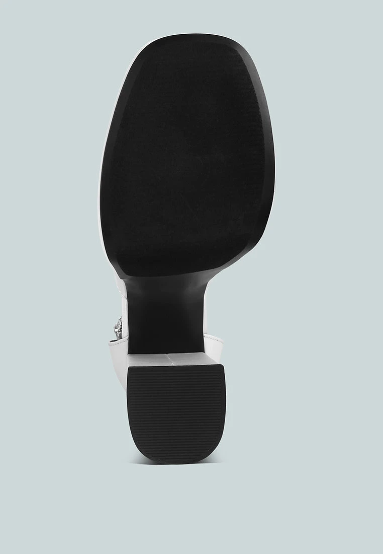 MARTINI White Sky High Platform Sandals 9 MARTINI White Sky High Platform Sandals - Image 7