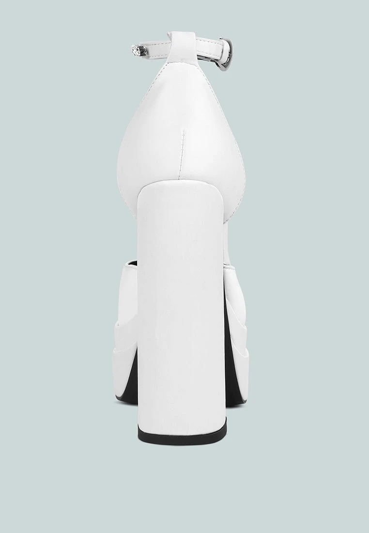 MARTINI White Sky High Platform Sandals 7 MARTINI White Sky High Platform Sandals - Image 5