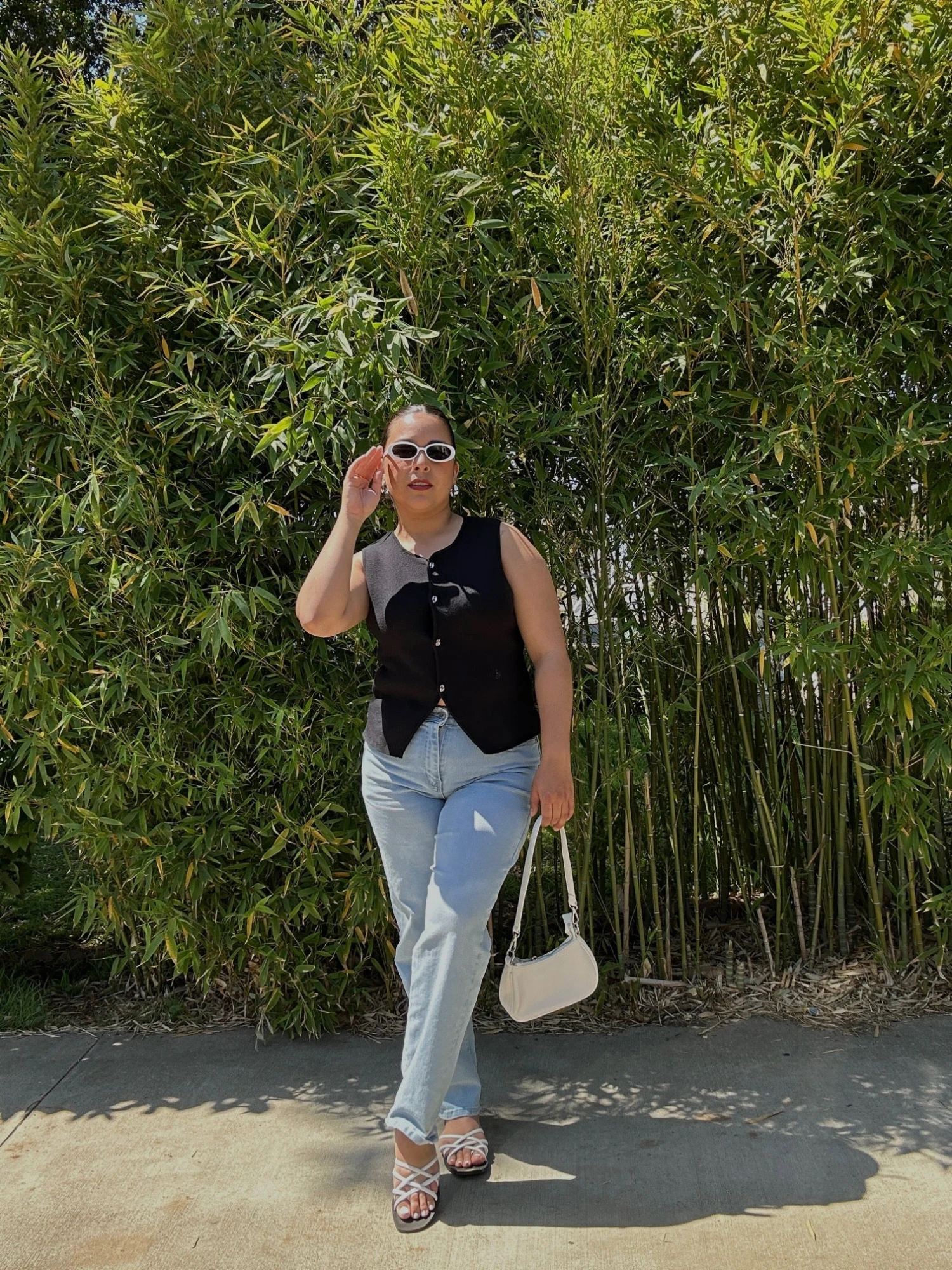 SWEETIN White Strappy Flat Slip On Sandals 4 SWEETIN White Strappy Flat Slip On Sandals - Image 2