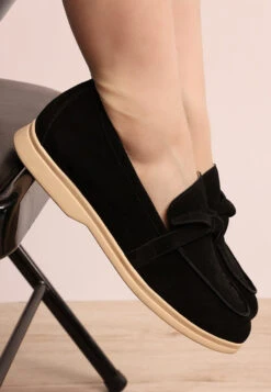 Nautica Genuine Suede Knot Detailed Loafers 39 Nautica Genuine Suede Knot Detailed Loafers -Her Shoe World RCSH4827 black 0fbd6669 6e53 4a44 bd79 e10c67eeba5b