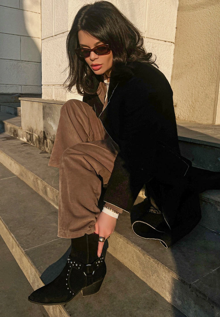 Rodeo Studded Real Suede Leather Ankle Boots 9 Rodeo Studded Real Suede Leather Ankle Boots - Image 7