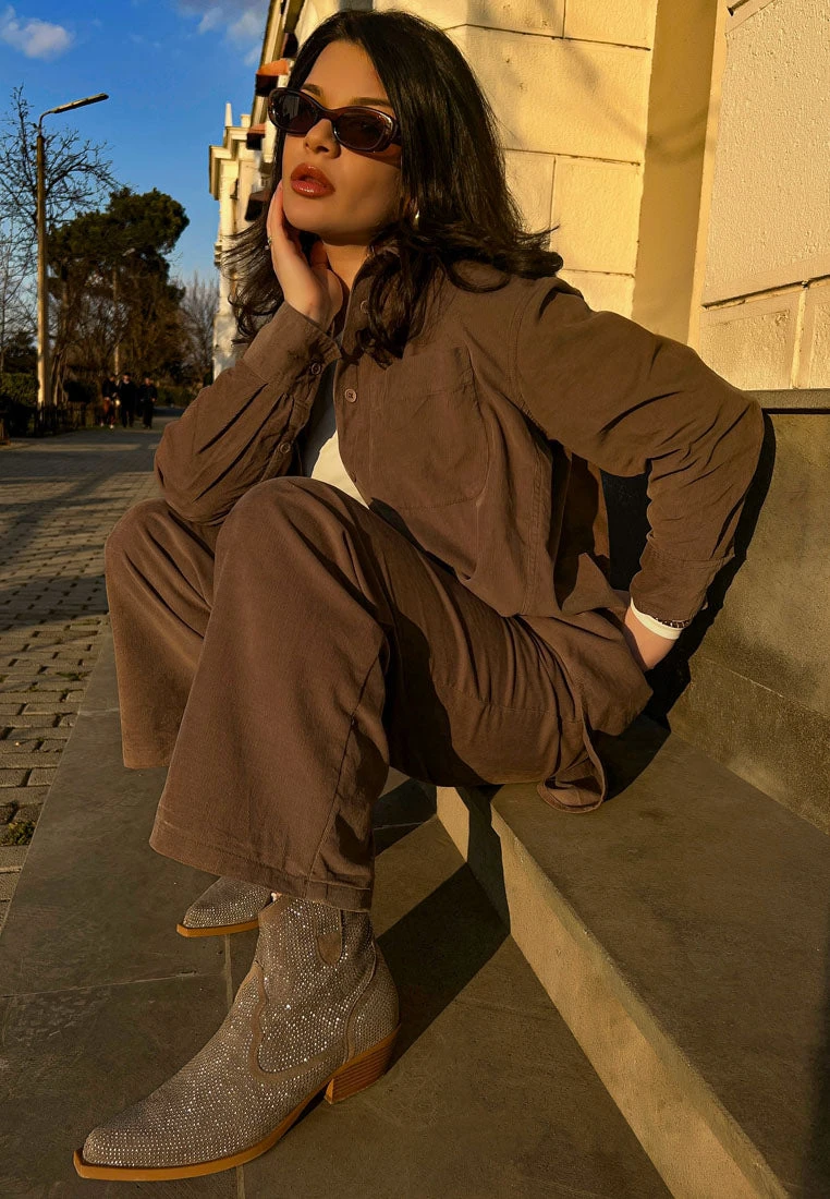 Costello Rhinestones Embellished Cowboy Boots 4 Costello Rhinestones Embellished Cowboy Boots - Image 2