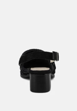 ROSALIE Black Block Heeled Sandal 14 ROSALIE Black Block Heeled Sandal -Her Shoe World ROSALIEBlockHeeledSandal RCSH2112 black 7