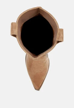 Rambler Rhinestones Embellished Calf Boots 26 Rambler Rhinestones Embellished Calf Boots -Her Shoe World RamblerRhinestonesEmbellishedCalfBootsRCSH5262CAMEL 3