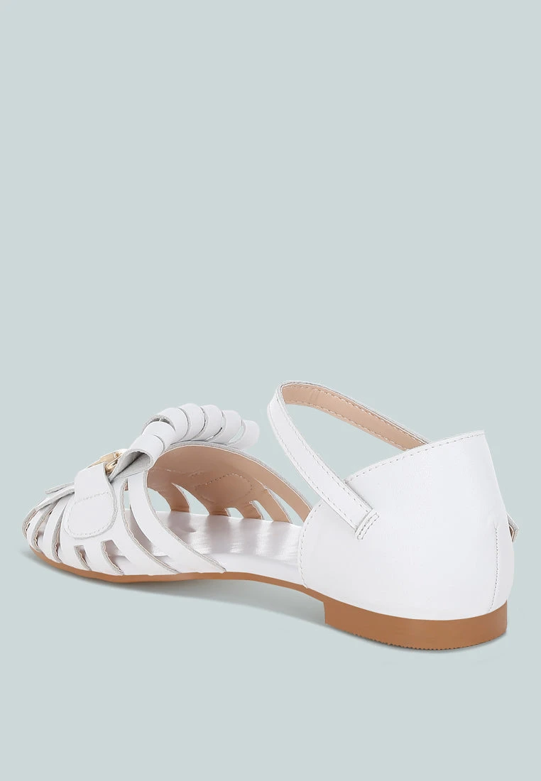 Ramita Horsebit Fringe Flat Sandals 5 Ramita Horsebit Fringe Flat Sandals - Image 3