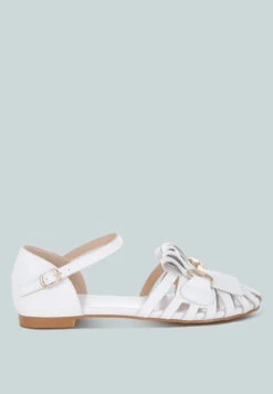 Ramita Horsebit Fringe Flat Sandals