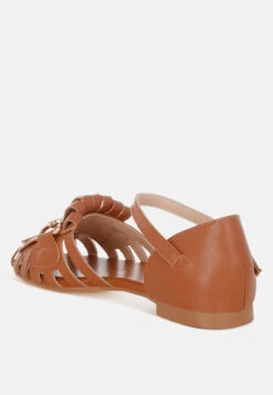 Ramita Horsebit Fringe Flat Sandals 29 Ramita Horsebit Fringe Flat Sandals -Her Shoe World Ramita Horsebit Fringe Flat Sandals RCSH5489 TAN 9