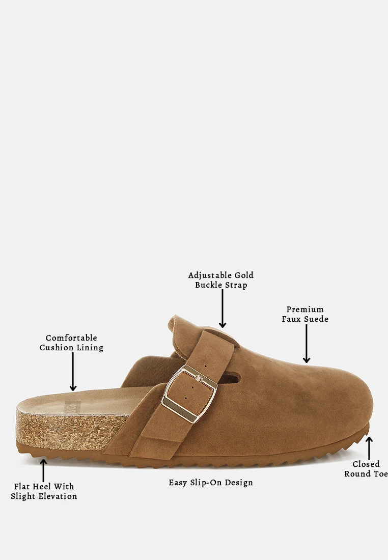 Ratiha Buckle Accent Slip-On Footbed Mules 9 Ratiha Buckle Accent Slip-On Footbed Mules - Image 7