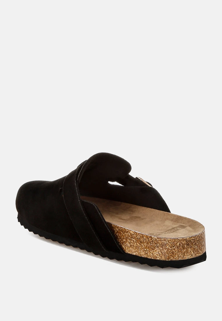 Ratiha Buckle Accent Slip-On Footbed Mules 18 Ratiha Buckle Accent Slip-On Footbed Mules - Image 16