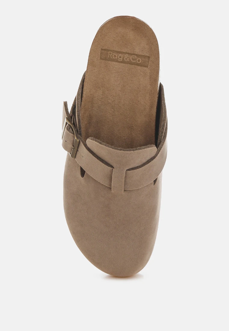 Ratiha Buckle Accent Slip-On Footbed Mules 13 Ratiha Buckle Accent Slip-On Footbed Mules - Image 11