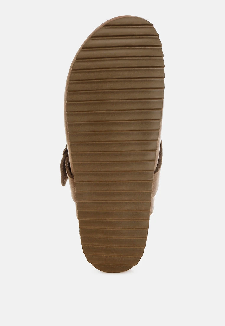 Ratiha Buckle Accent Slip-On Footbed Mules 14 Ratiha Buckle Accent Slip-On Footbed Mules - Image 12