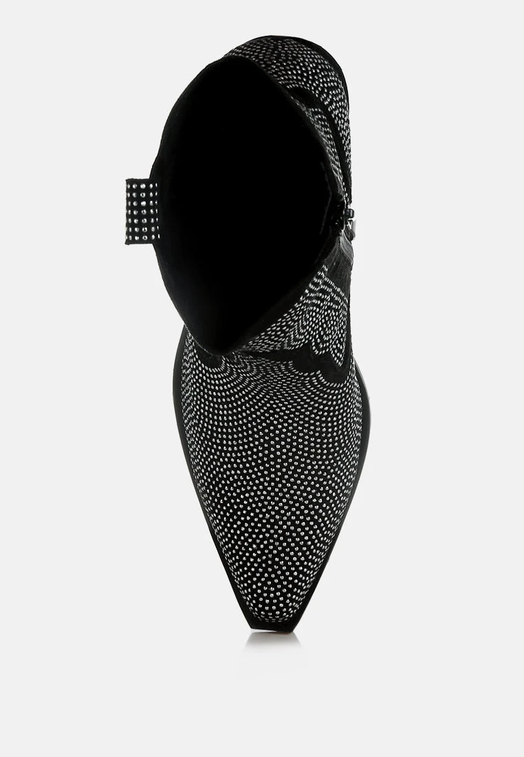 Costello Rhinestones Embellished Cowboy Boots 12 Costello Rhinestones Embellished Cowboy Boots - Image 10