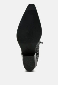 Costello Rhinestones Embellished Cowboy Boots 23 Costello Rhinestones Embellished Cowboy Boots -Her Shoe World RhinestonesEmbellishedCowboyBoots RCSH5261 black 3