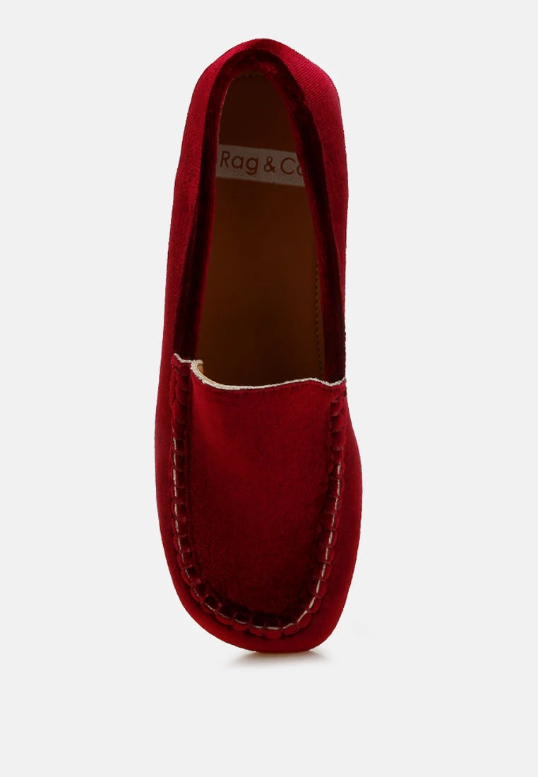 Robua Velvet Flat Loafers 6 Robua Velvet Flat Loafers - Image 4