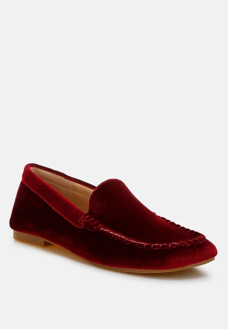 Robua Velvet Flat Loafers 4 Robua Velvet Flat Loafers - Image 2