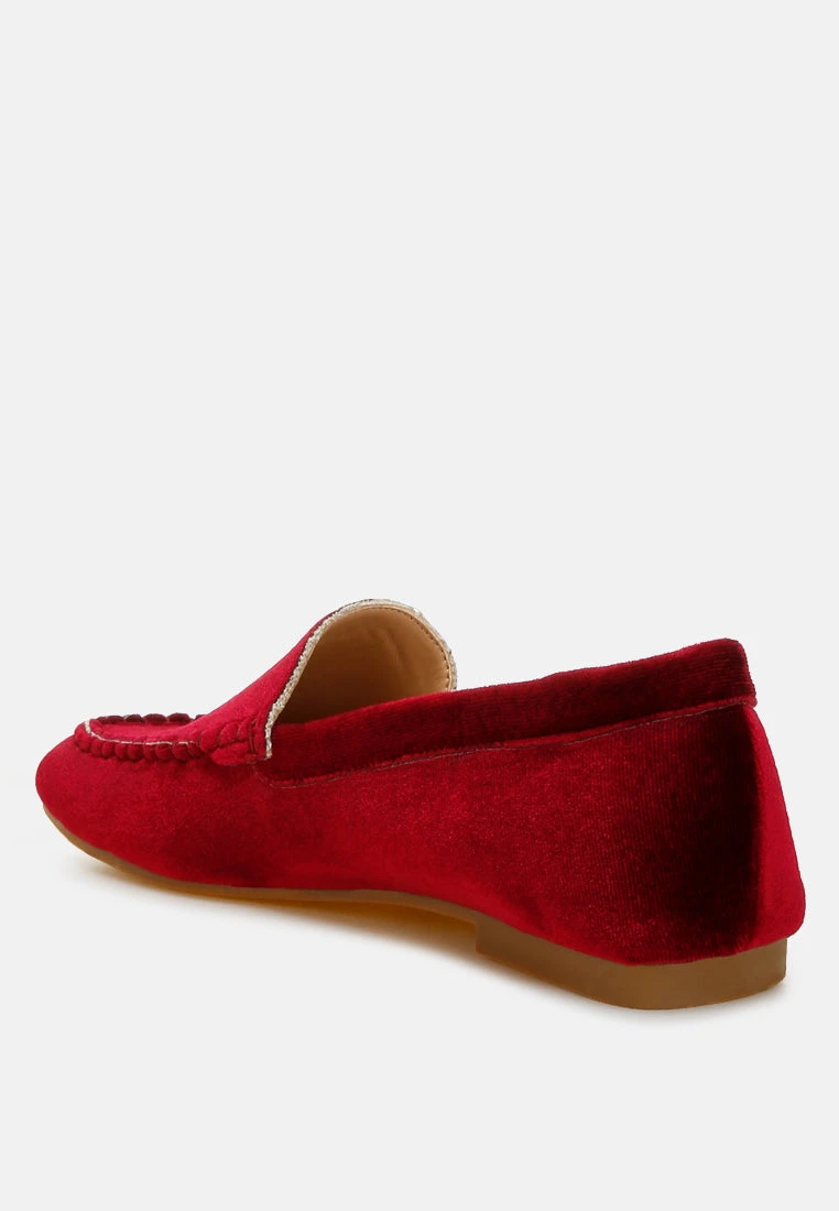 Robua Velvet Flat Loafers 5 Robua Velvet Flat Loafers - Image 3