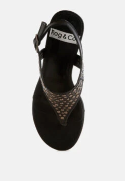 Sappho Studded Thong Toe Wedges -Her Shoe World Sappho Studded Thong Toe Wedges RCSH5596 8 4df6dd6d 9519 483d 9797 d41882987b93