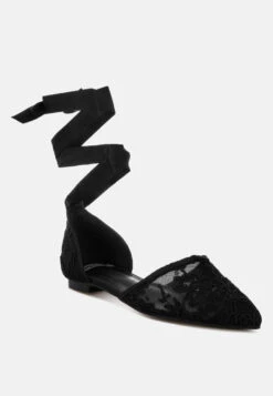 Shrami Pearl & Rhinestone Strap Flat Sandals -Her Shoe World Shrami Pearl Rhinestone Strap Flat Sandals RCSH5111 BLACK 11 ecde3550 d195 4844 a259 7a9d54e88613