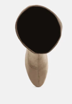 Sinaloa Microfiber Knee High Boots -Her Shoe World SinaloaMicrofiberKneeHighBootsRCSH5299TAUPE 2