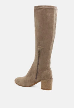 Sinaloa Microfiber Knee High Boots -Her Shoe World SinaloaMicrofiberKneeHighBootsRCSH5299TAUPE 9