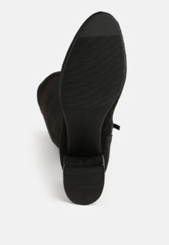 Sinaloa Microfiber Knee High Boots -Her Shoe World Sinaloa Microfiber Knee High Boots RCSH5299 BLACK 2