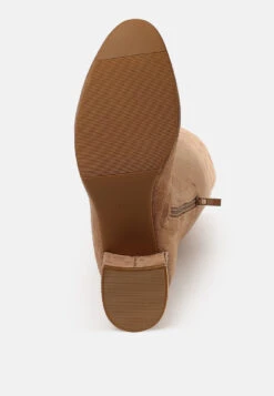 Sinaloa Microfiber Knee High Boots -Her Shoe World Sinaloa Microfiber Knee High Boots RCSH5299 CAMEL 3