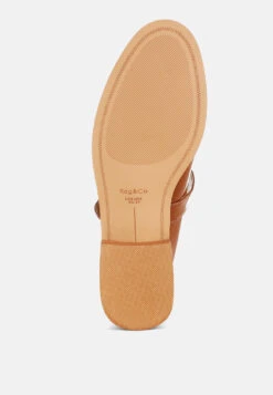 Swenson Patent Pleather Mary Jane Loafers -Her Shoe World Swenson Patent Pleather Mary Jane Loafers RCSH5606 BROWN 3