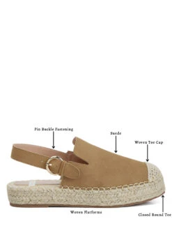 Affie Genuine Suede Slingback Strap Espadrilles 19 Affie Genuine Suede Slingback Strap Espadrilles -Her Shoe World Tan Suede Slingback Strap Espadrilles RCSH4637 Tan 2