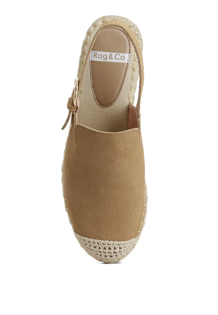 Affie Genuine Suede Slingback Strap Espadrilles 6 Affie Genuine Suede Slingback Strap Espadrilles - Image 4