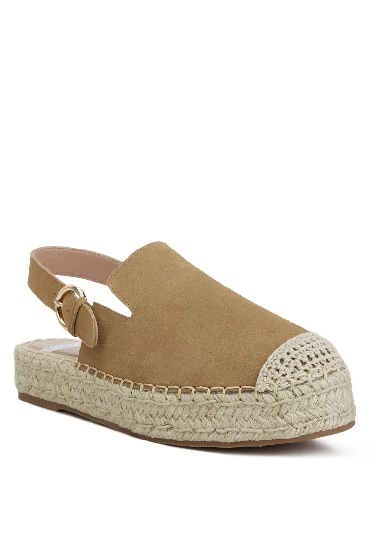 Affie Genuine Suede Slingback Strap Espadrilles 4 Affie Genuine Suede Slingback Strap Espadrilles - Image 2