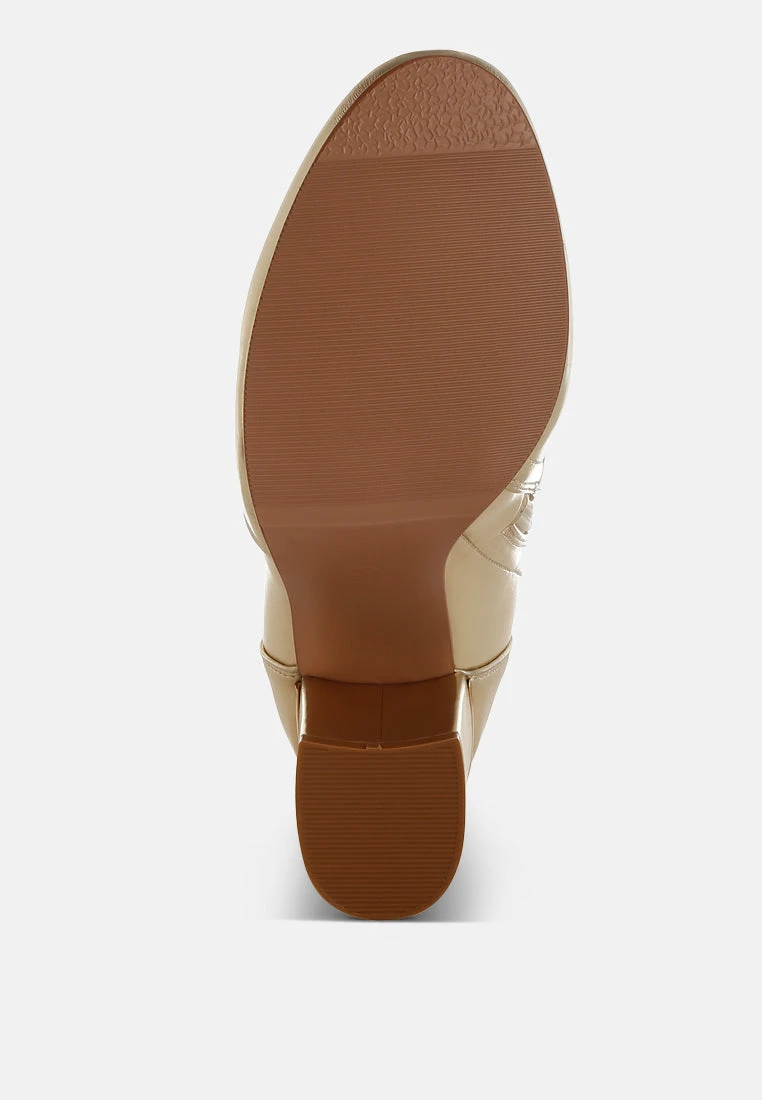 Tirana Metallic Pleather Sock Boots 7 Tirana Metallic Pleather Sock Boots - Image 5