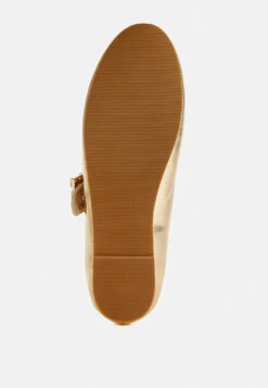 Upstage Brooch Mary Jane Ballerinas 33 Upstage Brooch Mary Jane Ballerinas -Her Shoe World UpstageBroochMaryJaneSandals RCSH4805GOLD 5