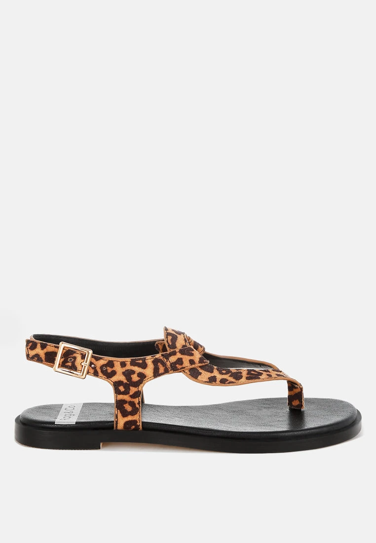 Venusa Leopard Print Buckled Flats 3 Venusa Leopard Print Buckled Flats