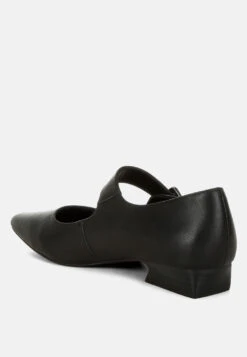 Vernis Genuine Leather Mary Jane Sandals 34 Vernis Genuine Leather Mary Jane Sandals -Her Shoe World VernisGenuineLeatherMaryJaneSandalsRCSH5156BLACK 2