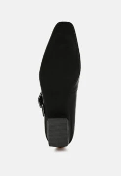 Vernis Genuine Leather Mary Jane Sandals 36 Vernis Genuine Leather Mary Jane Sandals -Her Shoe World VernisGenuineLeatherMaryJaneSandalsRCSH5156BLACK 4