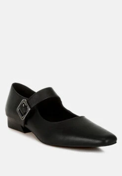 Vernis Genuine Leather Mary Jane Sandals 33 Vernis Genuine Leather Mary Jane Sandals -Her Shoe World VernisGenuineLeatherMaryJaneSandalsRCSH5156BLACK 8