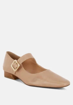 Vernis Genuine Leather Mary Jane Sandals 28 Vernis Genuine Leather Mary Jane Sandals -Her Shoe World Vernis Genuine Leather Mary Jane Sandals RCSH5156 BEIGE 2