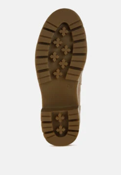 Vostok Suede Chunky Chelsea Boots -Her Shoe World Vostok Suede Chunky Chelsea Boots RCSH5012 BEIGE 2