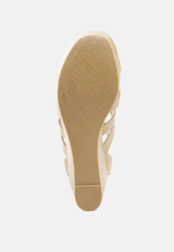 WINDRUSH Cage Wedge Leather Sandal In Nude 12 WINDRUSH Cage Wedge Leather Sandal In Nude -Her Shoe World WINDRUSHCageWedgeLeatherSandalinNude RCSH2479 Nude 5