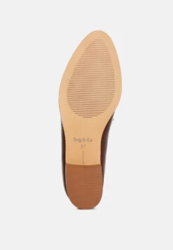 Noshiya Patent Pleather Penny Loafers -Her Shoe World Winged Patent Pleather Penny Loafers RCSH4842 brown 9