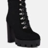 YOKO Black Fine Suede Quilted Ankle Boots -Her Shoe World YOKOBlackFineSuedeQuiltedAnkleBoots RCSH3885 Black 6