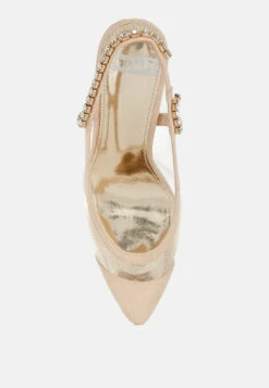 Yaga Stiletto Heel Slingback Sandals -Her Shoe World YagaStilettoHeelSlingbackSandalsRCSH5365BEIGE 2