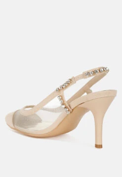Yaga Stiletto Heel Slingback Sandals -Her Shoe World YagaStilettoHeelSlingbackSandalsRCSH5365BEIGE 9